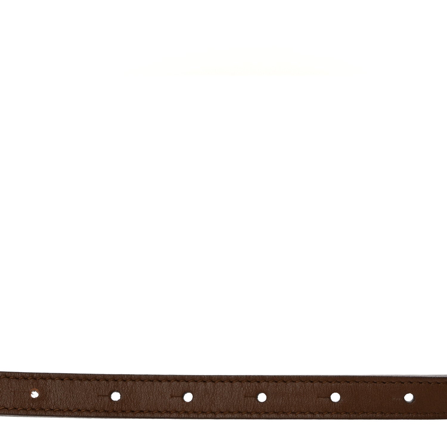 Gucci Calfskin Horsebit Skinny Belt 85 34 Brown 3 of 5