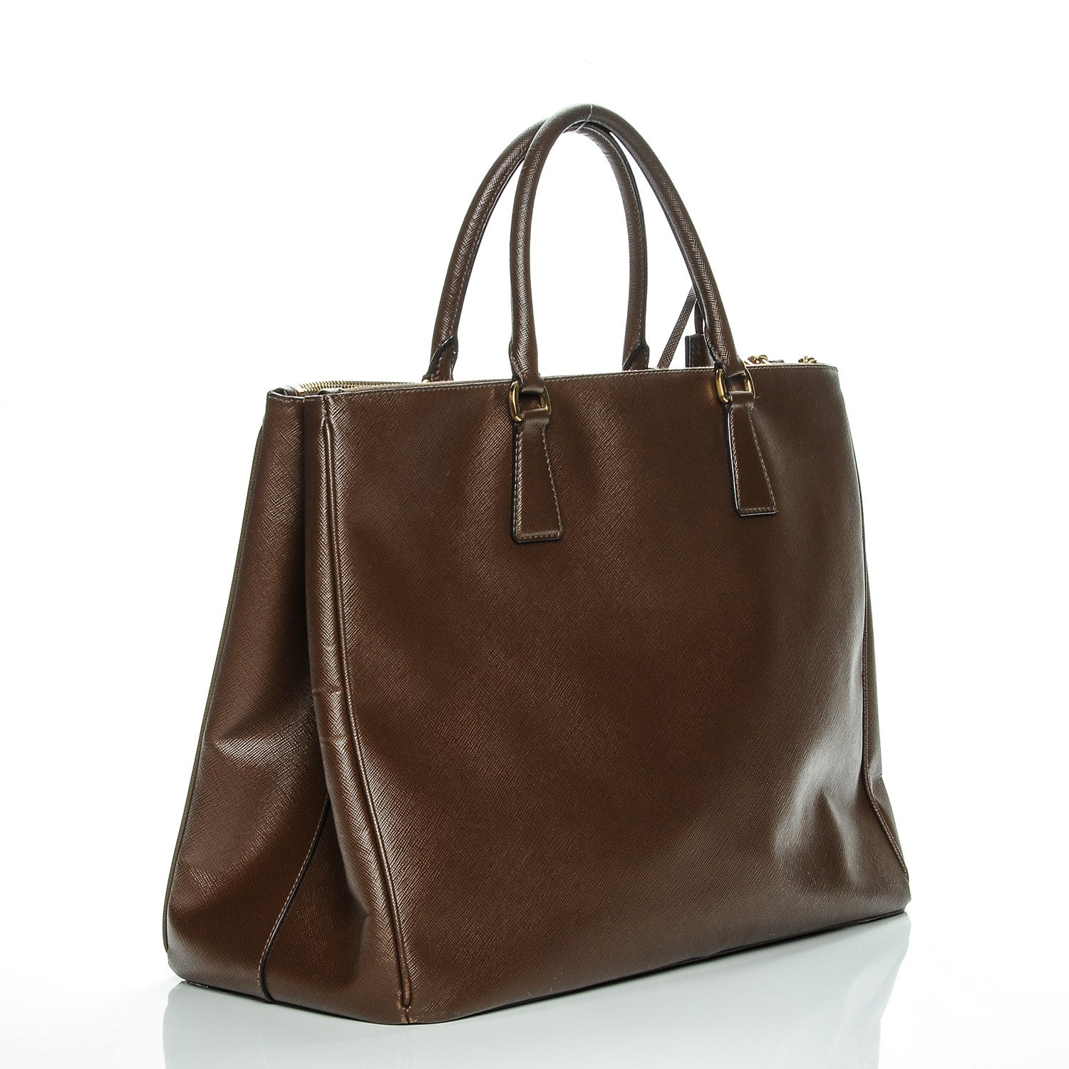 Prada Saffiano Lux Extra Large Galleria Double Zip Tote Cacao 3 of 12