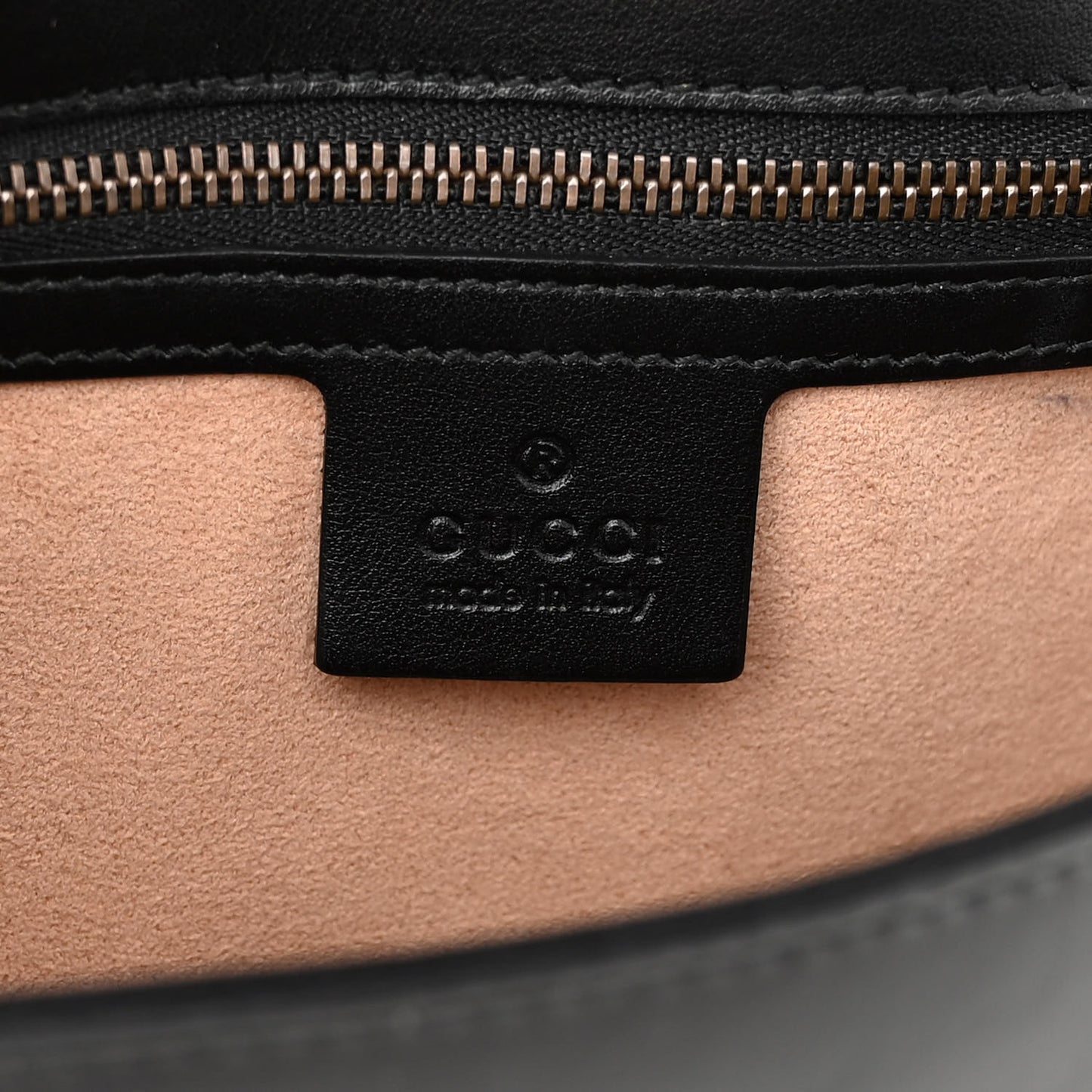 Calfskin Matelasse Small GG Marmont Shoulder Bag Black