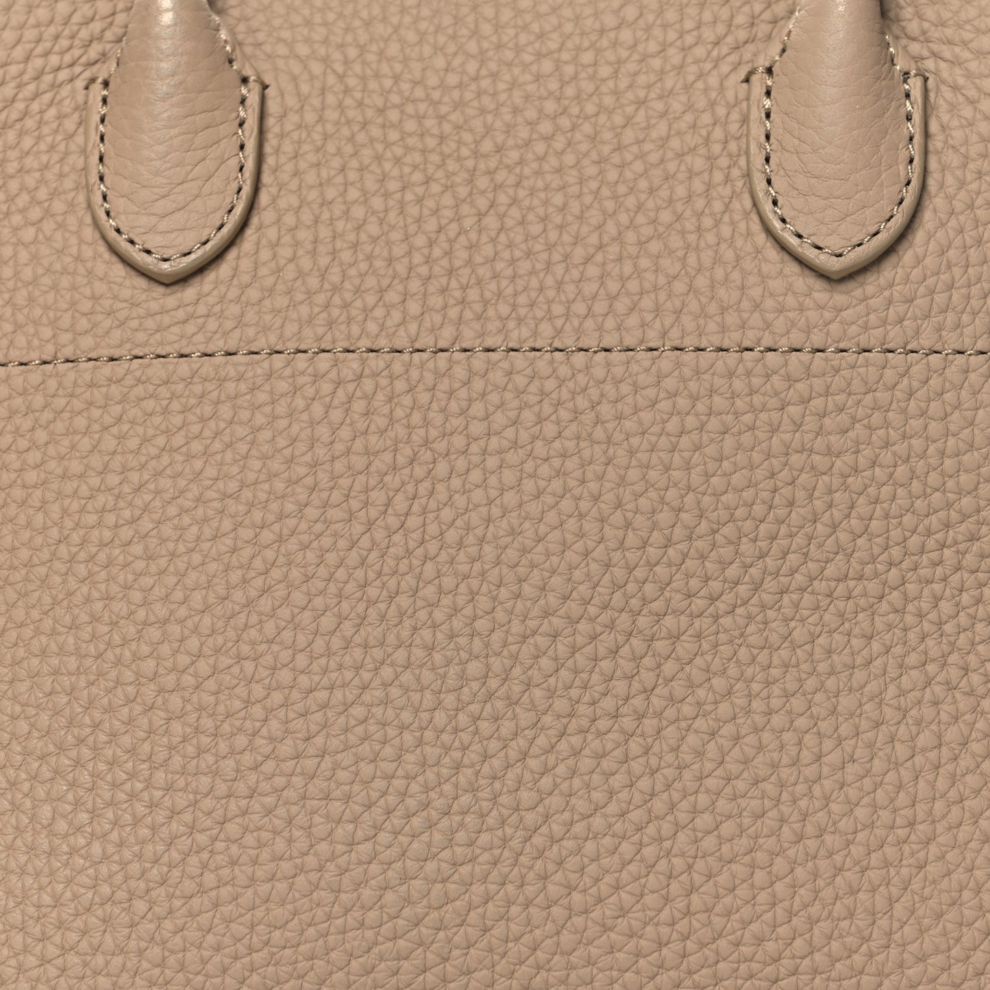 Grained Calfskin Soft Margaux 10 Bag Dark Taupe