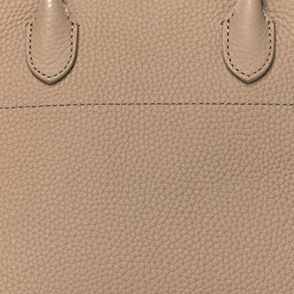 The Row Grained Calfskin Soft Margaux 10 Bag Dark Taupe 7 of 12