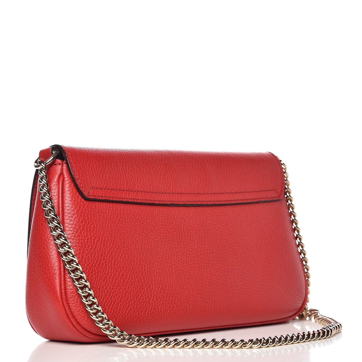 Pebbled Calfskin Medium Soho Flap Crossbody Tabasco Red