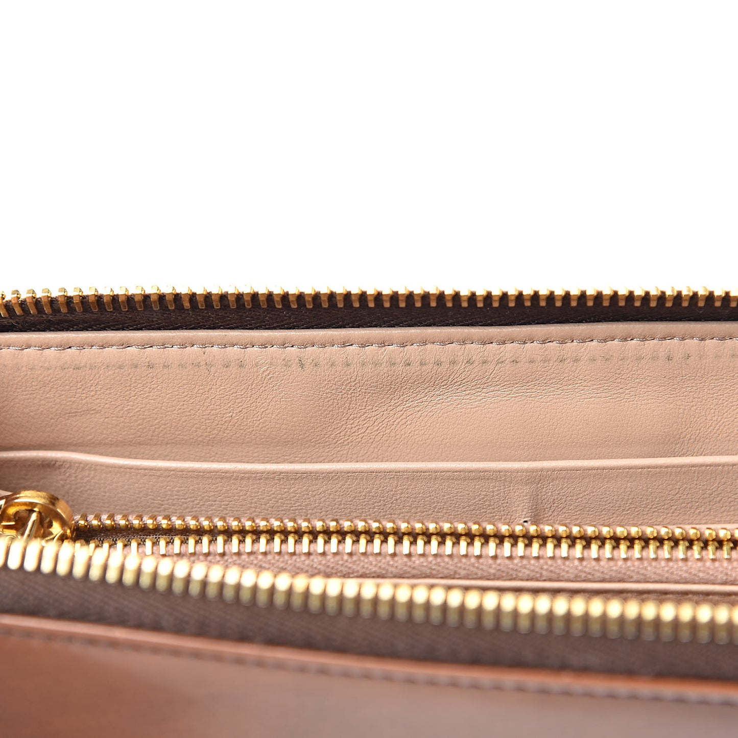 Vernice Zip Around Wallet Brown