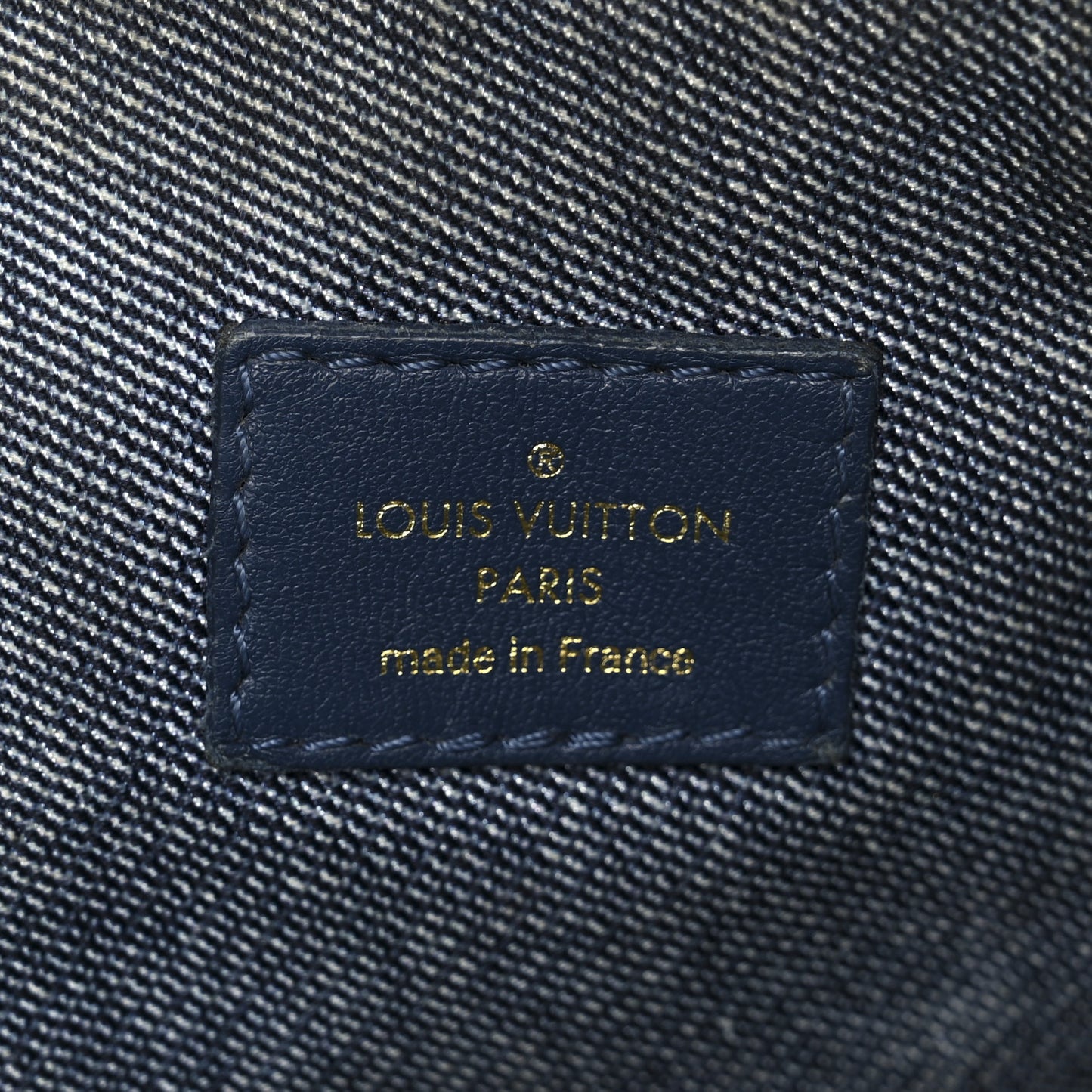 Lambskin Embossed Monogram Coussin PM Denim Blue