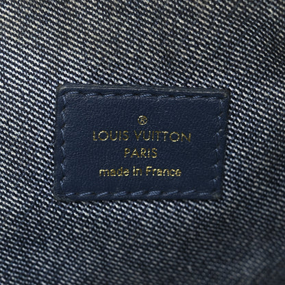 Louis Vuitton Lambskin Embossed Monogram Coussin PM Denim Blue 8 of 12