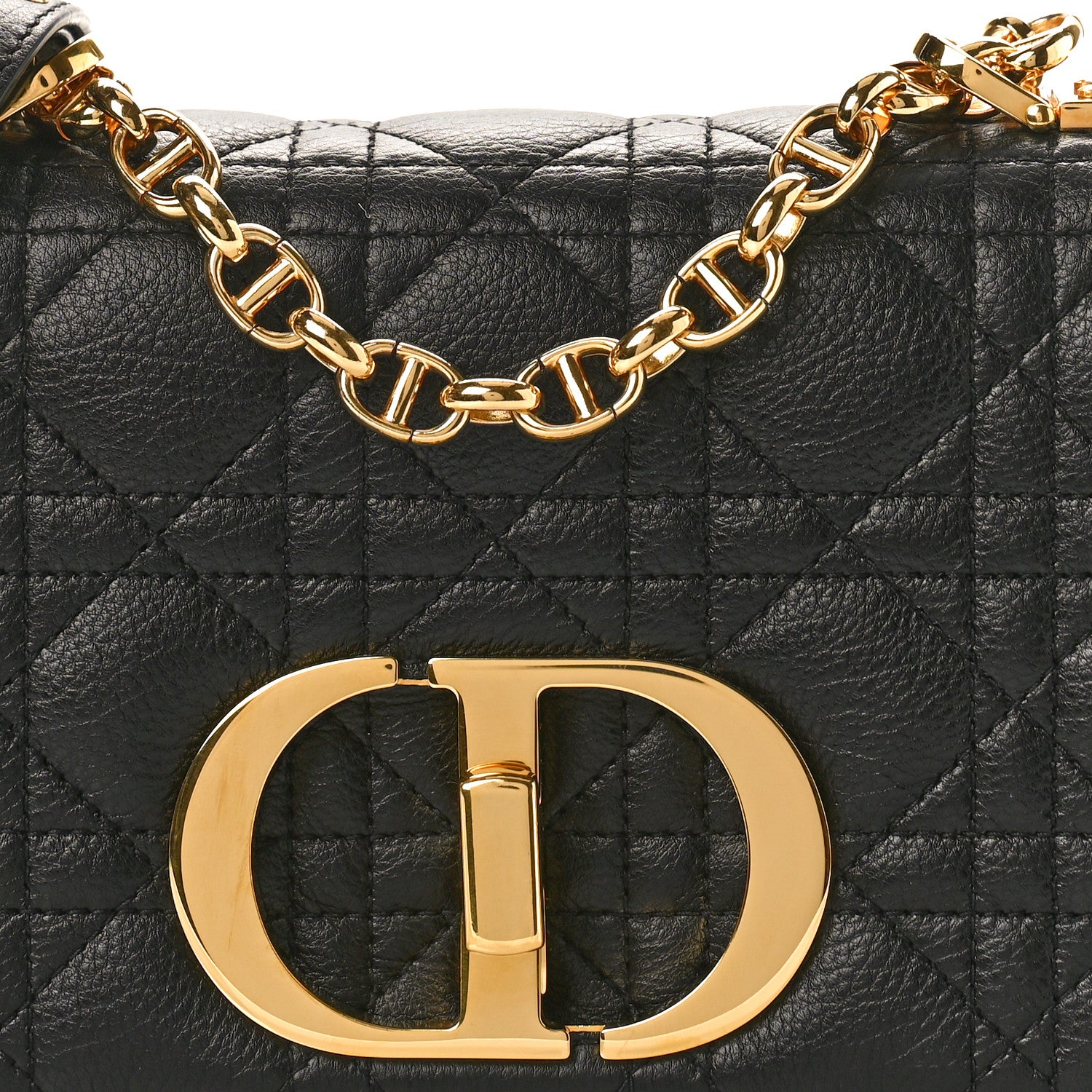 Christian Dior Calfskin Cannage Small Caro Bag Black 8 of 10