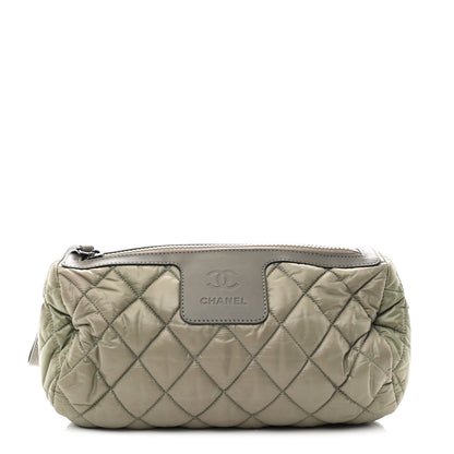 Chanel Nylon Quilted Cocoon Wristlet Grey 1 of 8