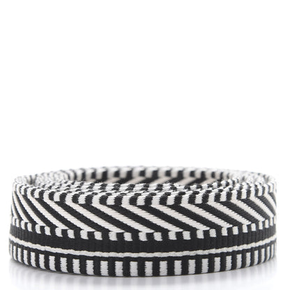 Hermes Toile Swift 25mm Sangle Cavale Shoulder Strap Black Ecru 2 of 5