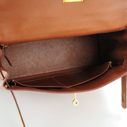 Hermes Courchevel Kelly Retourne 32 Gold 11 of 26