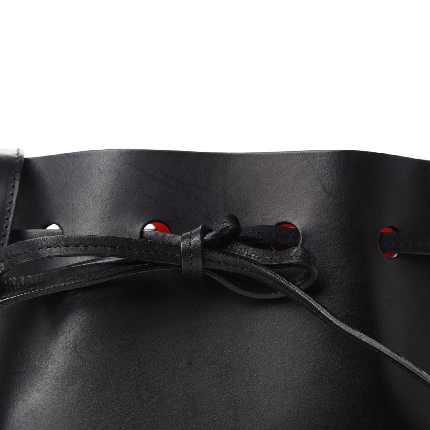 Mansur Gavriel Calfskin Mini Bucket Bag Black Flamma 10 of 10