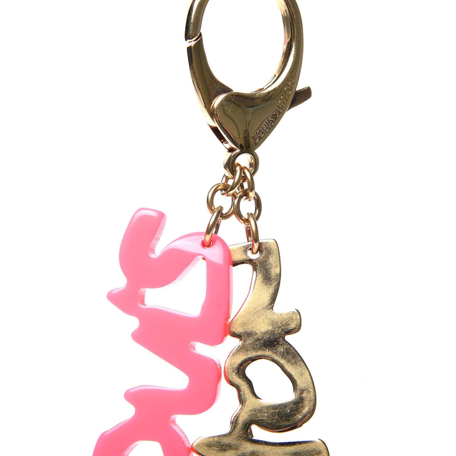 Louis Vuitton Graffiti Bag Charm Pink 3 of 3