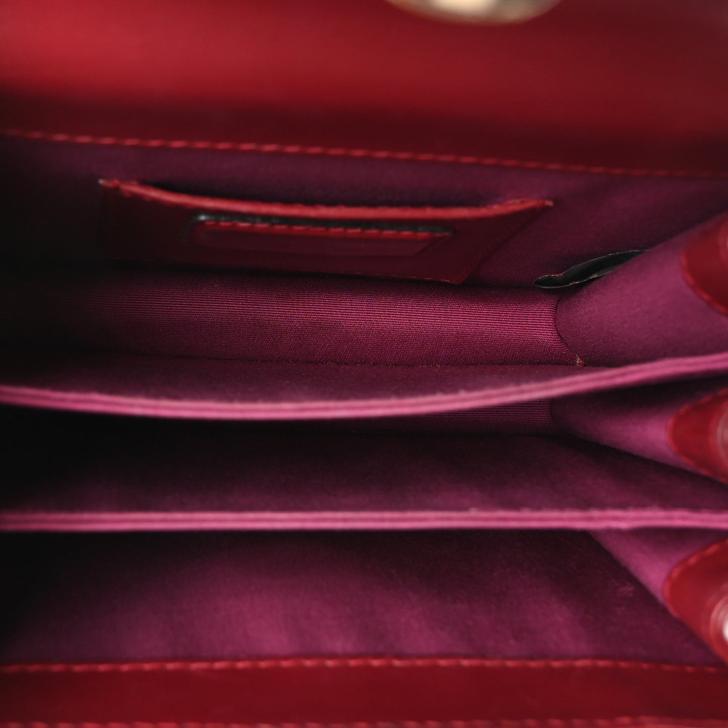 Calfskin Serpenti Forever Top Handle Red