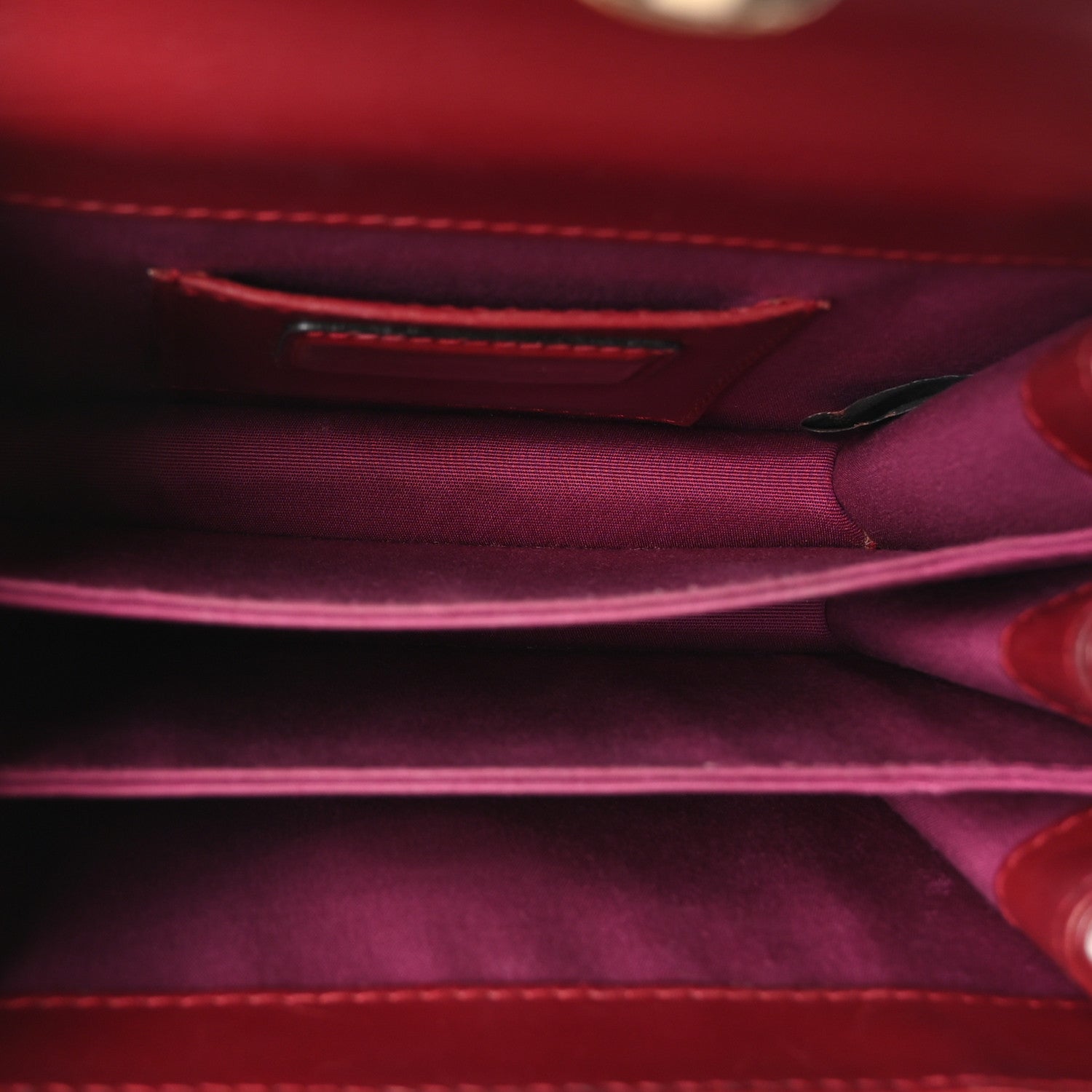 Bulgari Calfskin Serpenti Forever Top Handle Red 5 of 9
