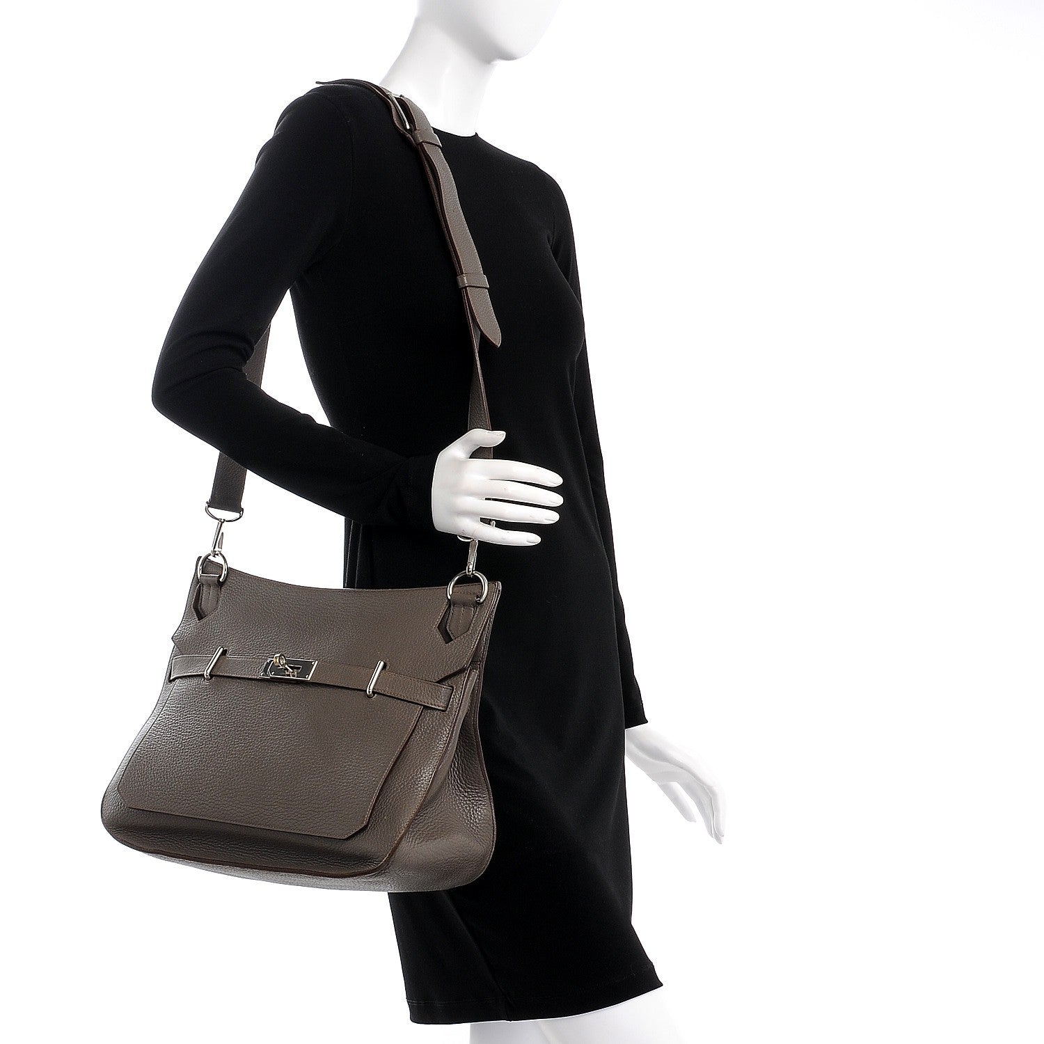 Hermes Taurillon Clemence Jypsiere 37 Etain 2 of 28