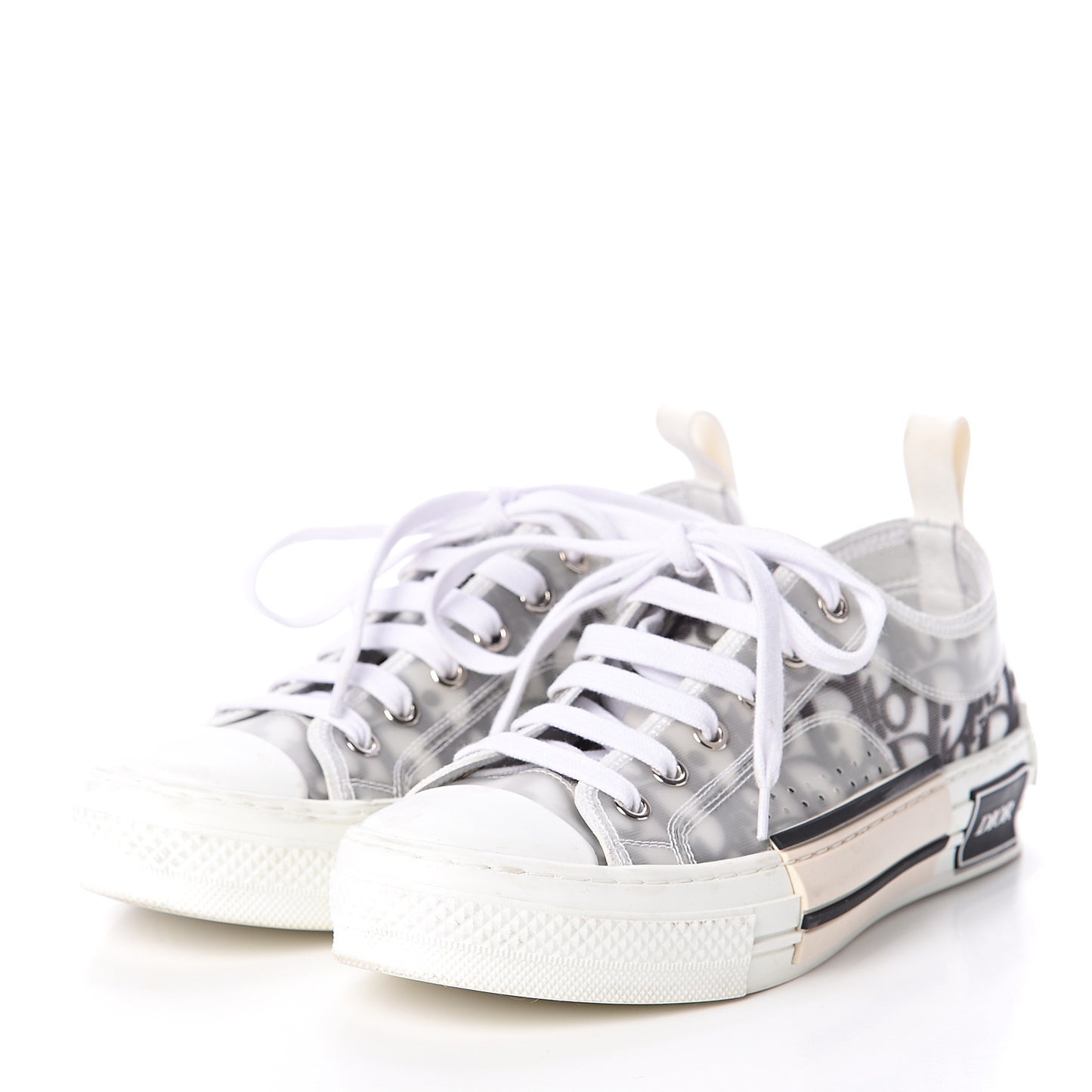 Technical Canvas Oblique Womens B23 Low Top Sneaker 36 White Black