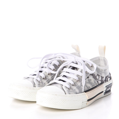 Christian Dior Technical Canvas Oblique Womens B23 Low Top Sneaker 36 White Black 3 of 6