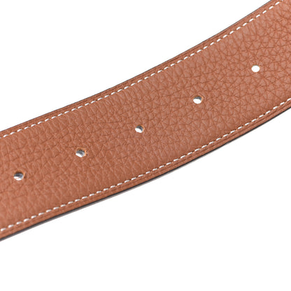 Hermes Togo 32mm Constance H Belt 105 Black Gold 3 of 8