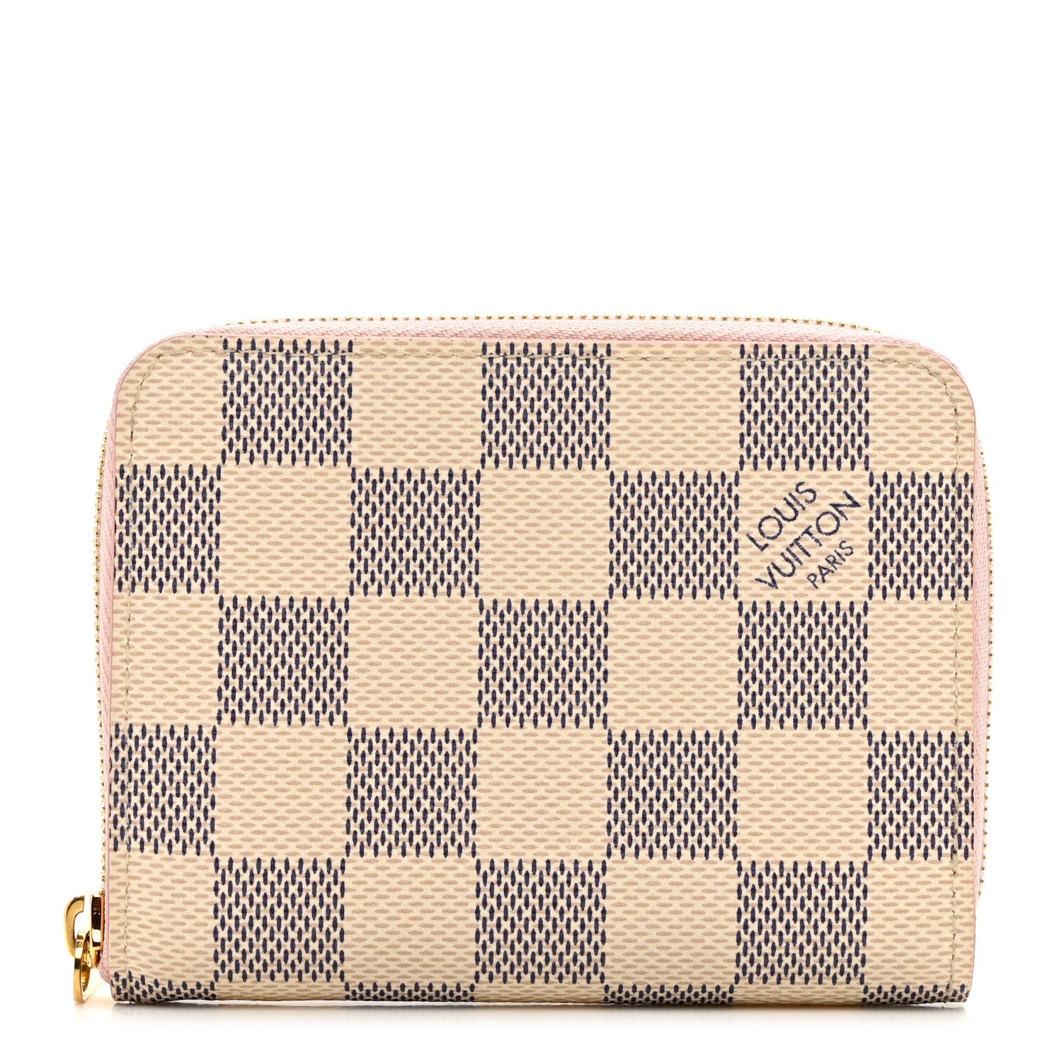 Louis Vuitton Damier Azur Zippy Coin Purse Rose Ballerine 1 of 6