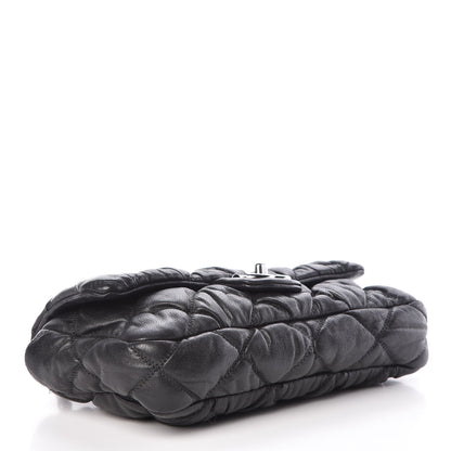 Chanel Calfskin Small Bubble Quilt Flap Bag Black 4 of 9