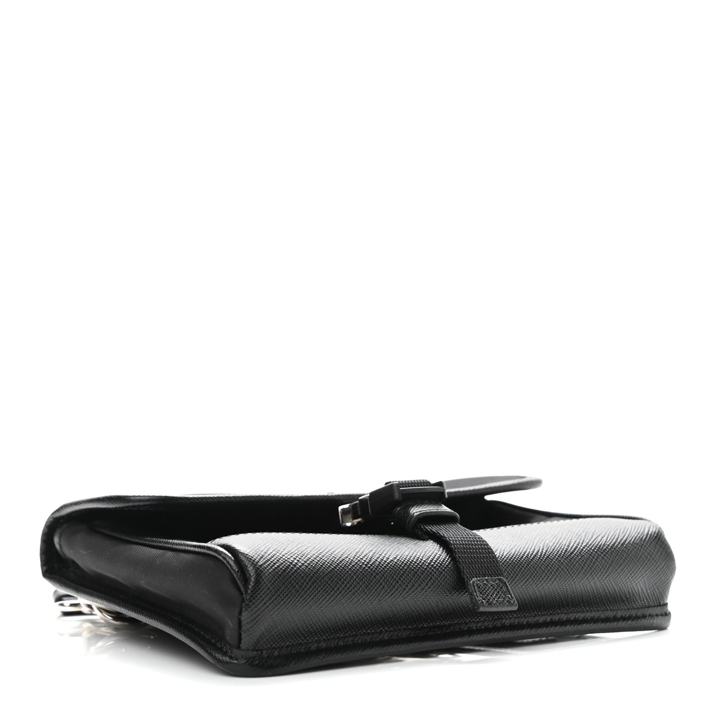 Re-Nylon Saffiano Smartphone Case Crossbody Black