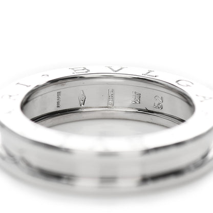 Bulgari 18K White Gold B.Zero1 One-Band Ring 52 6 4 of 5