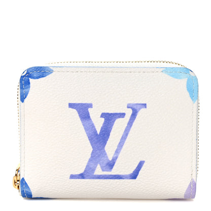 Louis Vuitton Monogram Giant By The Pool Zippy Coin Purse Blue 1 of 7