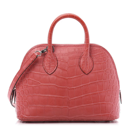 Hermes Matte Alligator Bolide Mini 1923 Bougainvillea 1 of 13