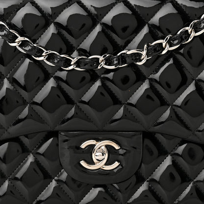 Chanel Patent Quilted Jumbo Single Flap Black 8 of 12