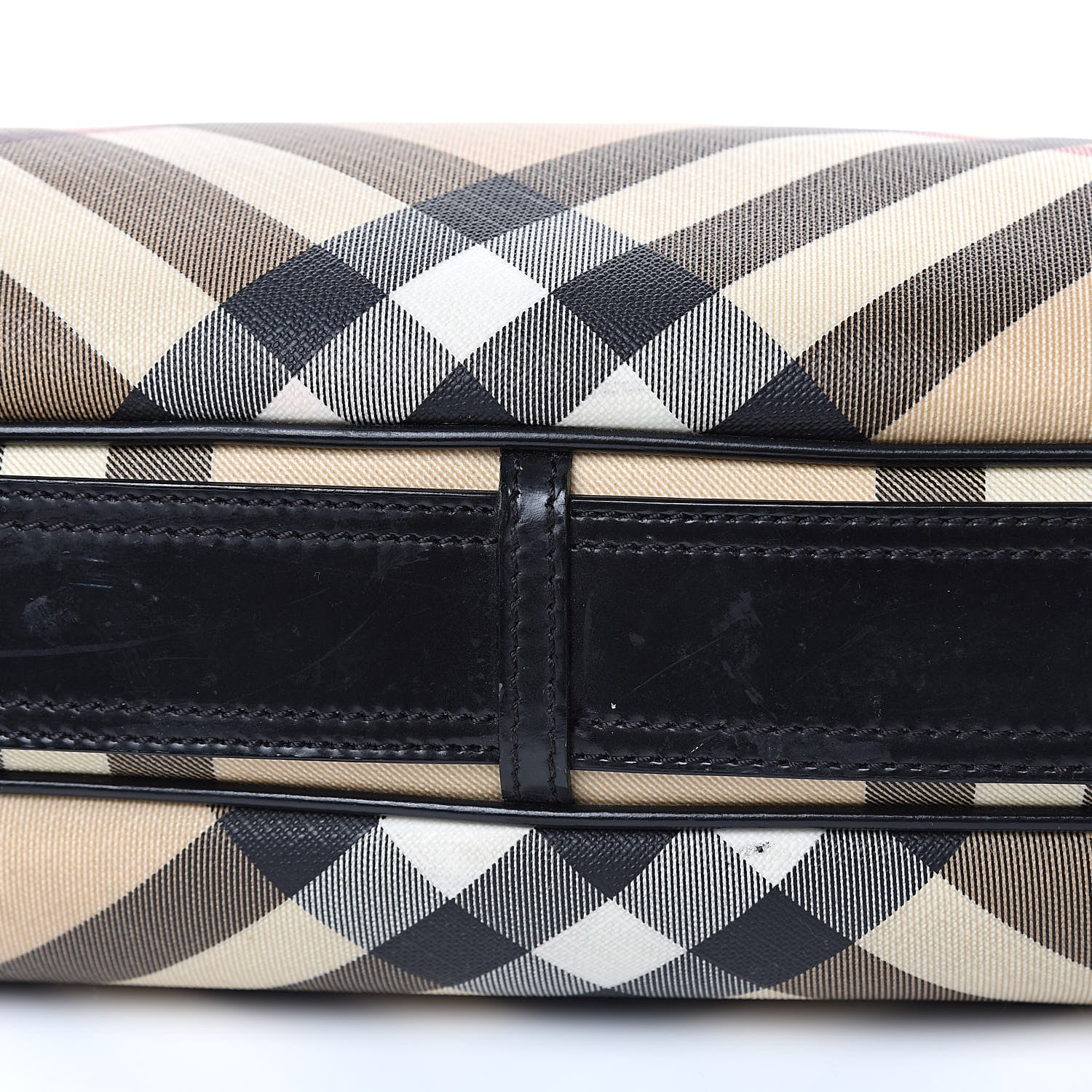 Burberry Calfskin Supernova Check Medium Barton Hobo Black 11 of 16