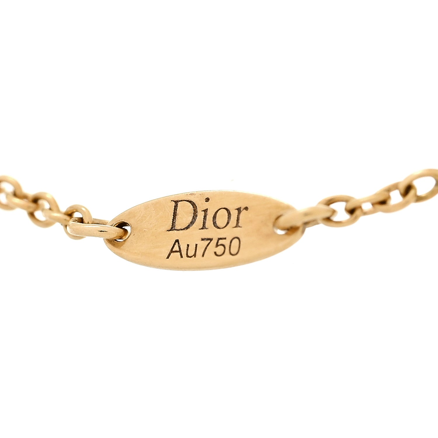 Christian Dior 18K Yellow Gold Diamond Black Onyx Mother of Pearl Rose Celeste Bracelet 5 of 6