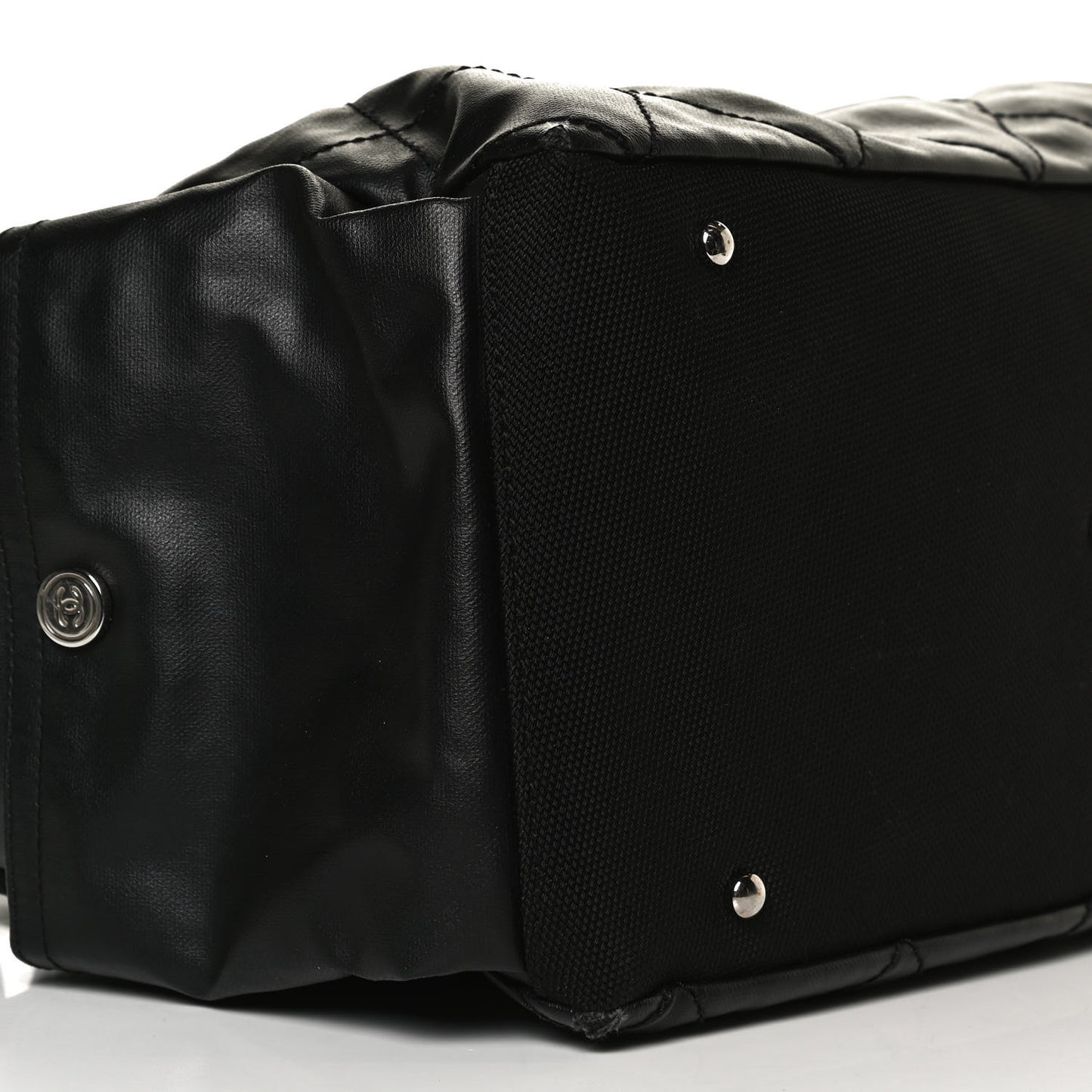 Coated Canvas Paris Biarritz Hobo Black