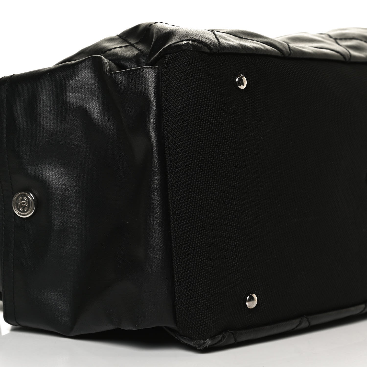 Chanel Coated Canvas Paris Biarritz Hobo Black 8 of 12