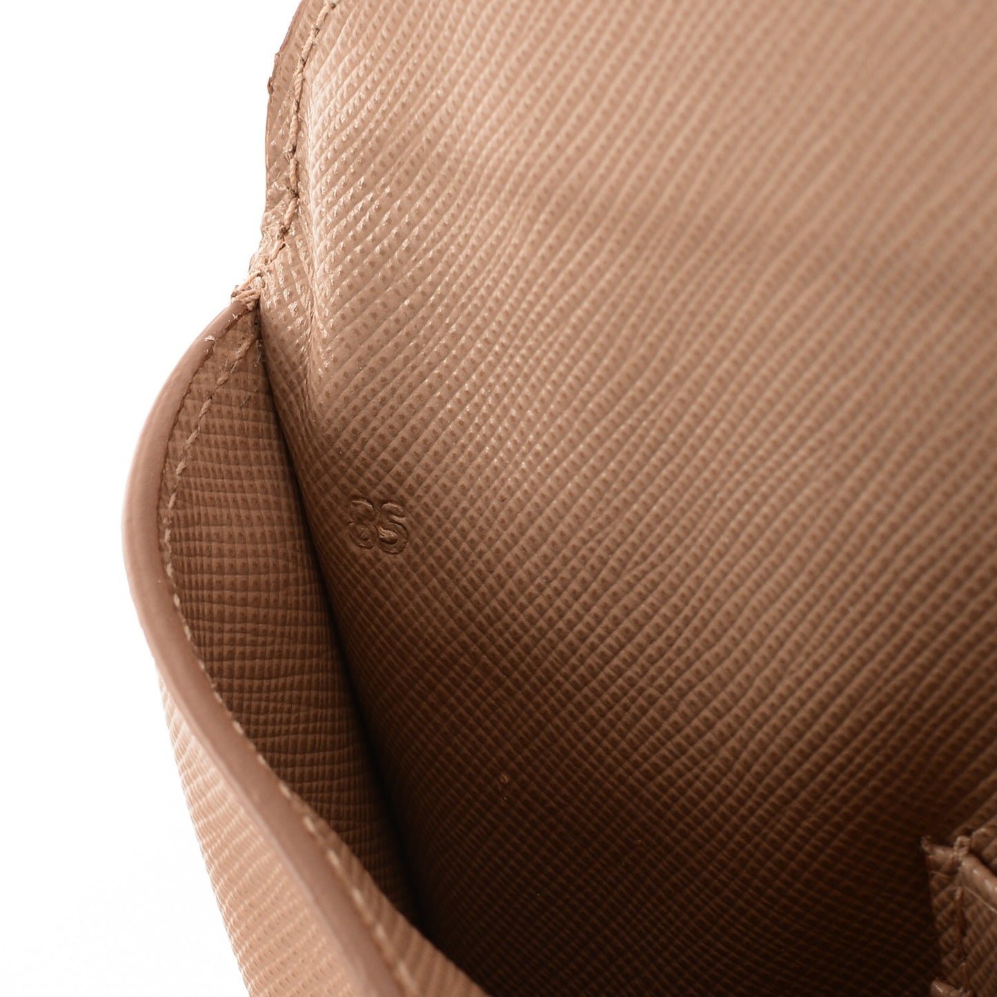 Saffiano Metal Envelope Wallet Cammeo