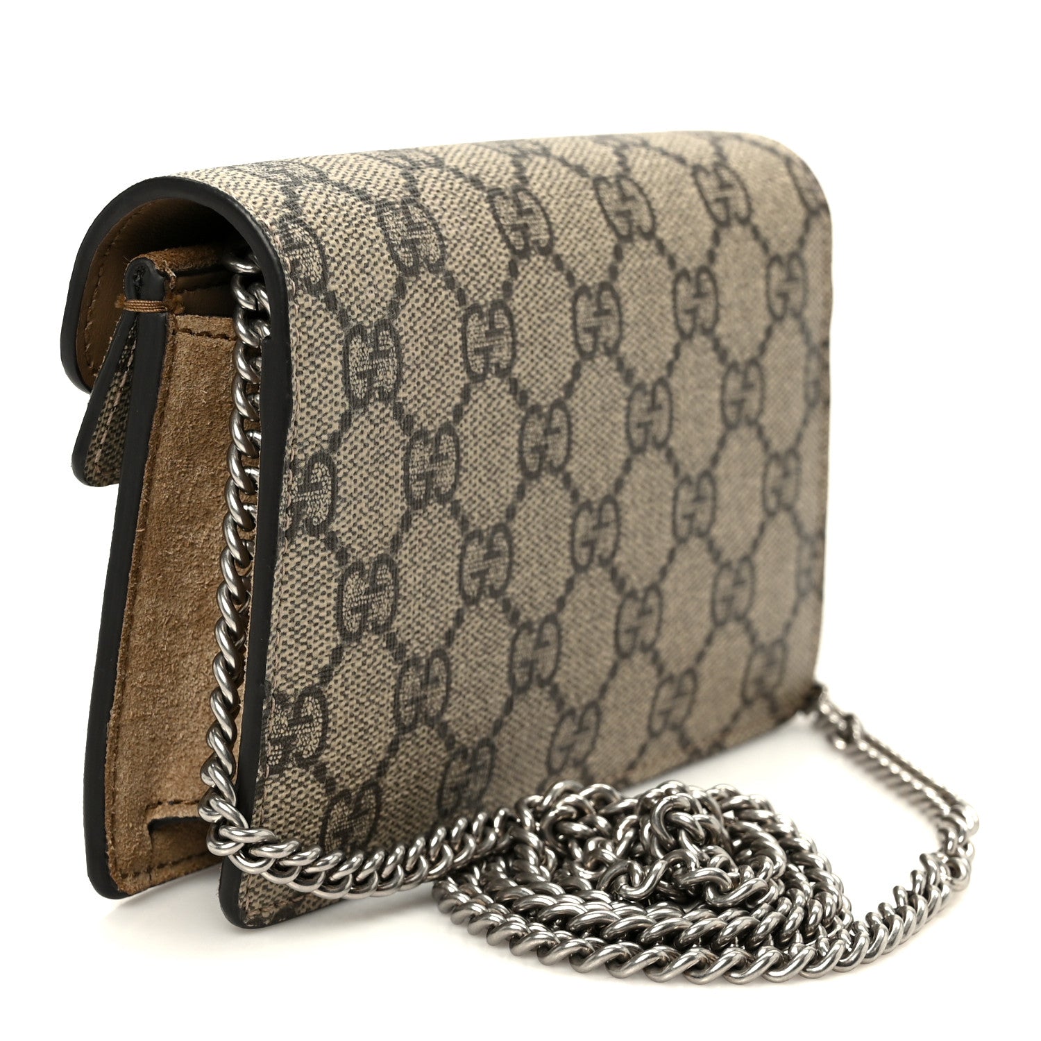 Gucci GG Supreme Monogram Super Mini Dionysus Shoulder Bag Taupe 3 of 11