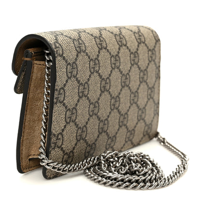 Gucci GG Supreme Monogram Super Mini Dionysus Shoulder Bag Taupe 3 of 11