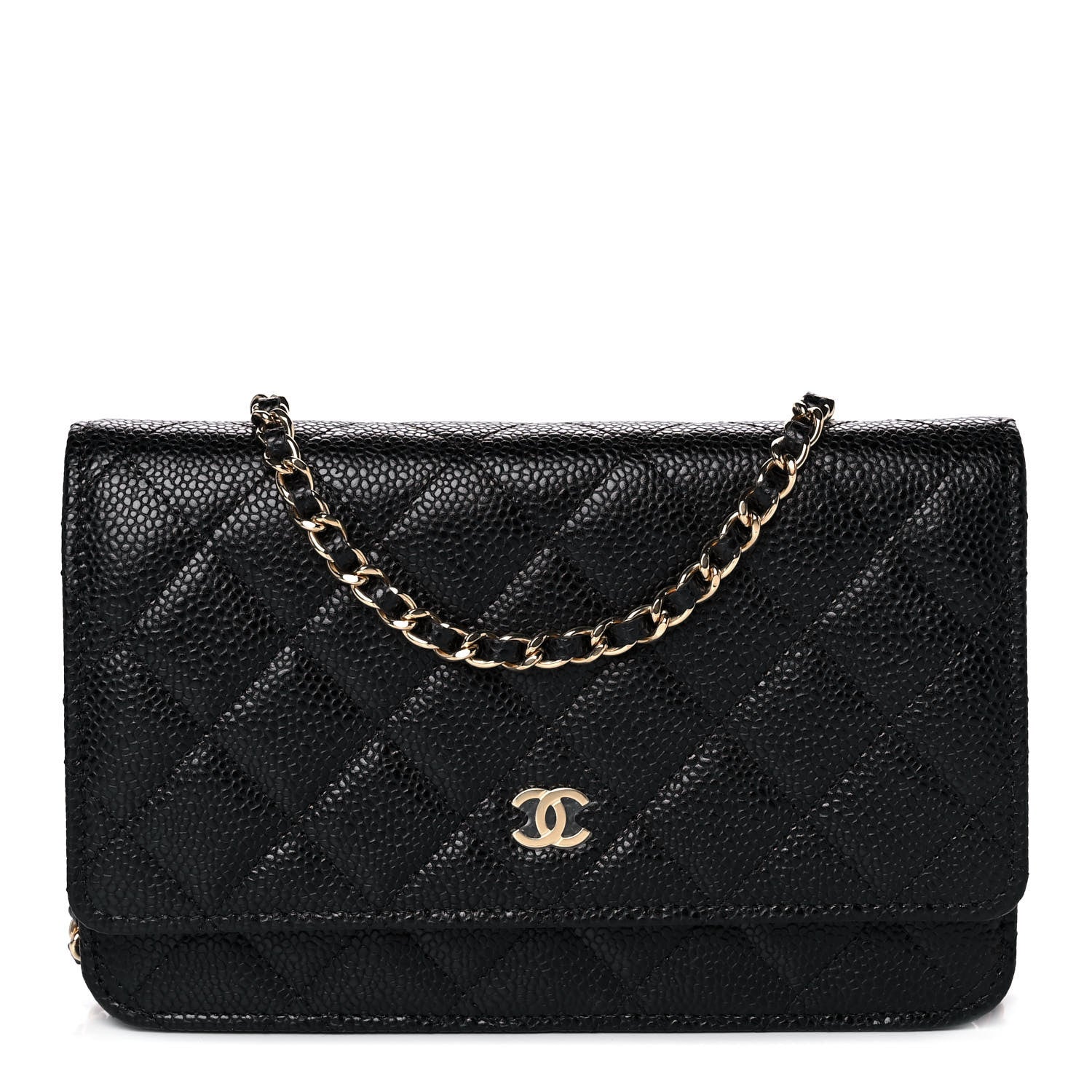 Chanel Caviar Quilted Wallet On Chain WOC Black 1 of 11