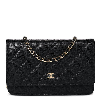 Chanel Caviar Quilted Wallet On Chain WOC Black 1 of 11