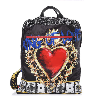 Dolce & Gabbana Nylon King of Hearts Printed Tote Mutlicolor 1 of 7