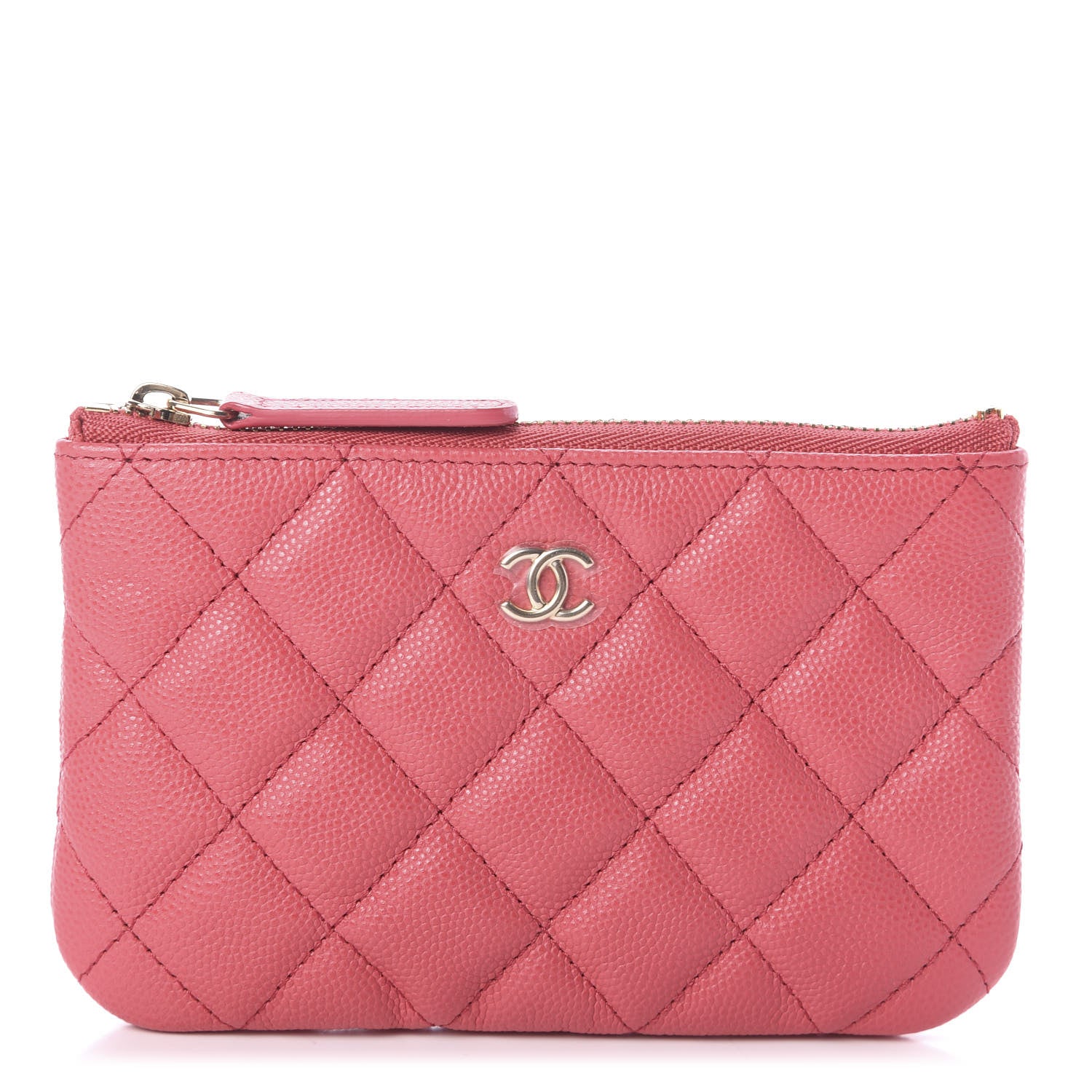 Chanel Caviar Quilted Small Cosmetic Case Pink 1 of 6