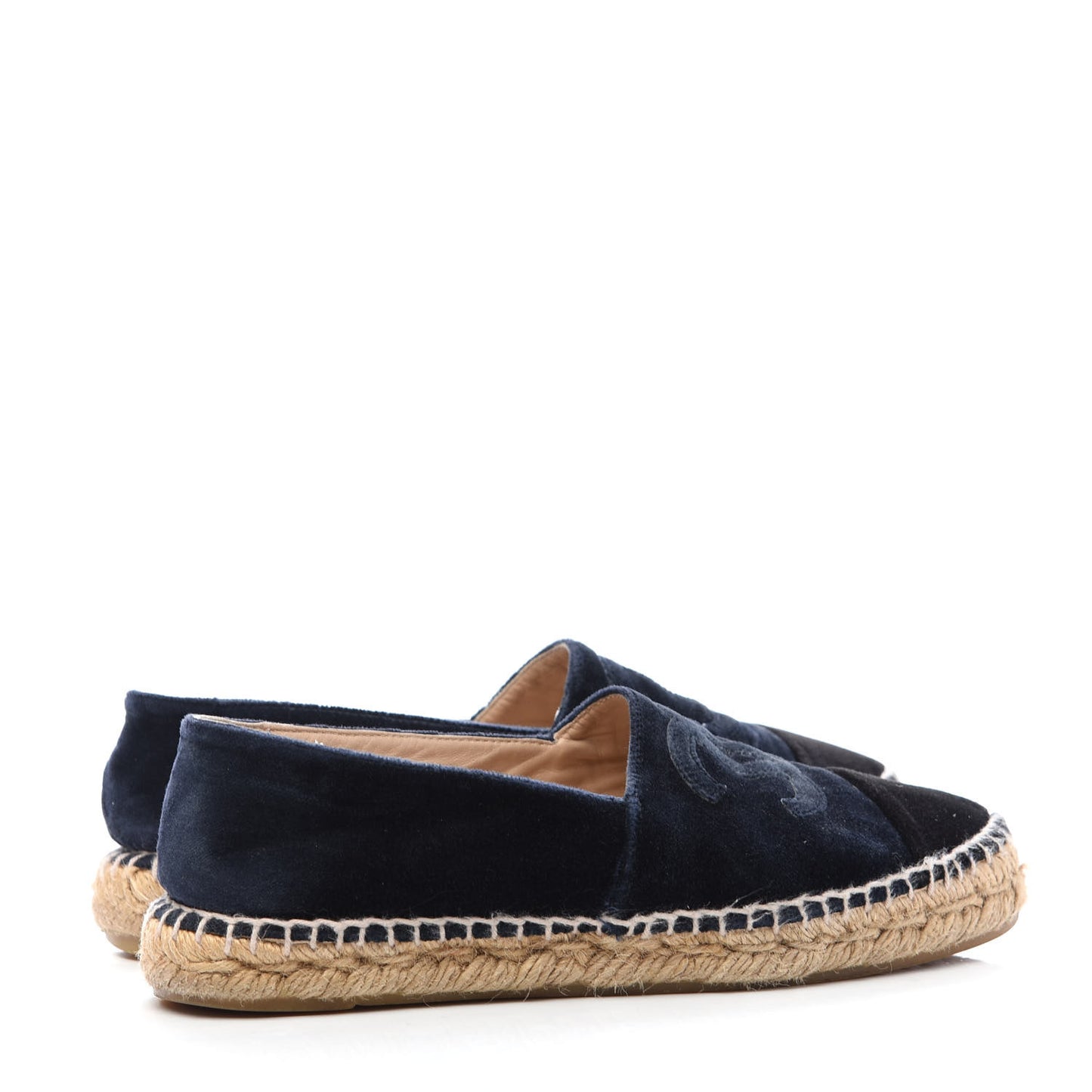 Velvet CC Espadrilles 37 Dark Navy Black