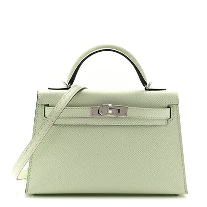 Hermes Epsom Mini Kelly Sellier 20 Vert Fizz 1 of 12