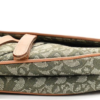 Christian Dior Monogram Saddle Bag Green 10 of 10