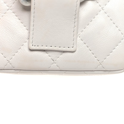 Chanel Lambskin Lacquered Metal Quilted Flap Chain Belt Bag White 12 of 13