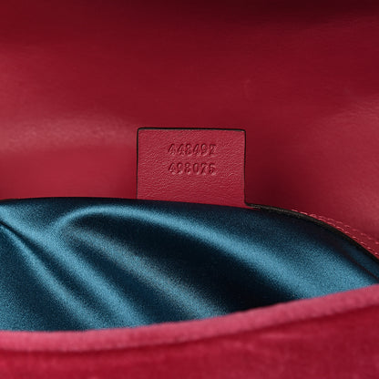 Gucci Velvet Matelasse Small GG Marmont Shoulder Bag Light Raspberry Rose 7 of 11