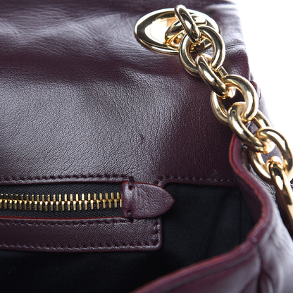 Dolce & Gabbana Lambskin Quilted Kate Shoulder Bag Burgundy 13 of 13