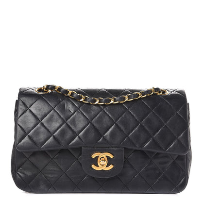 Chanel Lambskin Quilted Small Double Flap Black 1 of 12