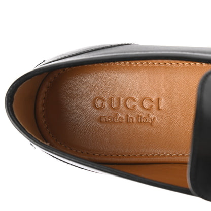 Gucci Calfskin Horsebit Mens Jordaan Loafers 8 Black 7 of 8