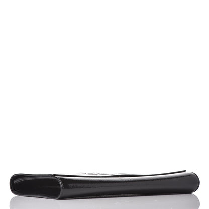 Saint Laurent Textured Patent Monogram Large Belle De Jour Clutch Black 4 of 8