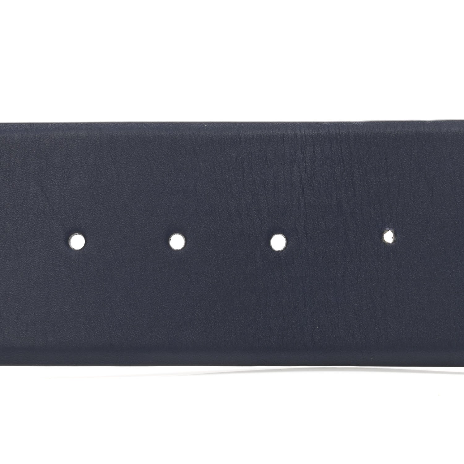 Chanel Calfskin Logo Chain Belt 95 38 Blue 5 of 6