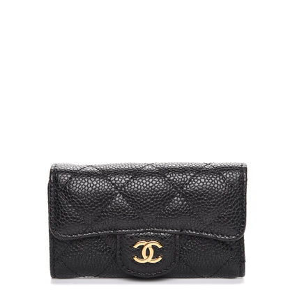Chanel Caviar Quilted 6 Key Holder Black 1 of 9